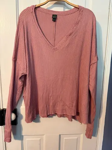Wild Fable  Pink Long Sleeve/Sweater 