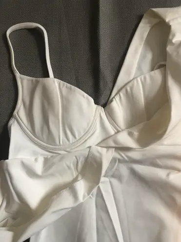 La Perla White Off-Shoulder Body Suit