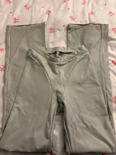 SKIMS  NWT faux leather bootcut pant