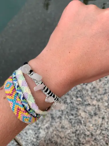 Rose Quartz Gemstone Hair tie Bracelet