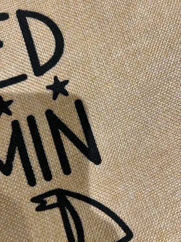 Bon Voyage NWT Starboard Tan and Blue Canvas Beach Tote Bag