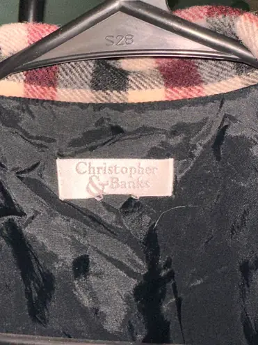 Christopher & Banks Plaid Vintage Jacket