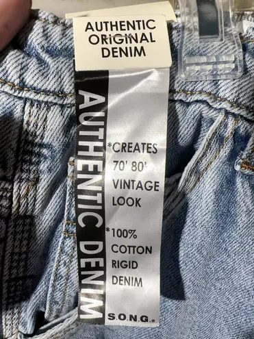 S. O. N. G. AUTHENTIC ORIGINAL DENIM CARPENTER 90s BOYFRIEND JEAN Blue Size 31