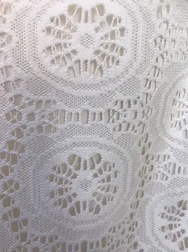 Adrianna Papell White Eyelet Lace Dress