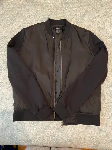 Forever 21 Black Bomber Jacket 