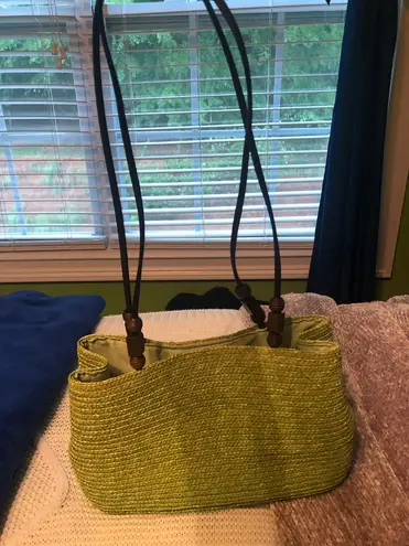 Straw Purse Green