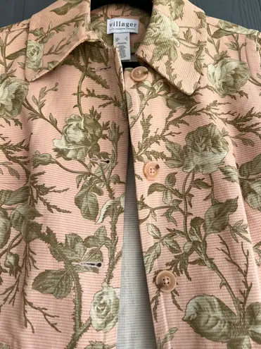 Villager Vintage Floral Long Shacket