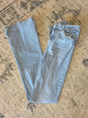 ZARA Light Wash Flared Jeans