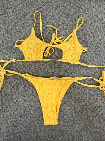 Zaful Yellow Bikini Set