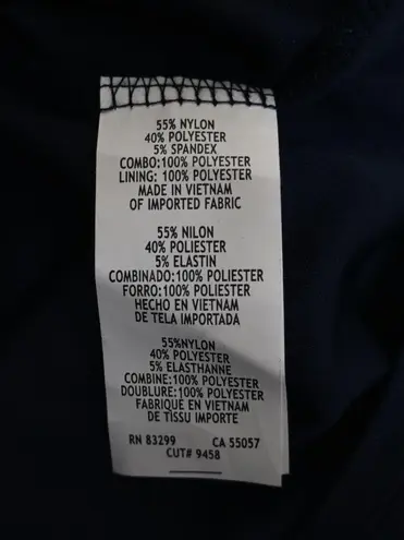 Tiana B . Womens 14 Navy Blue 3/4 Sleeve Lace Dress