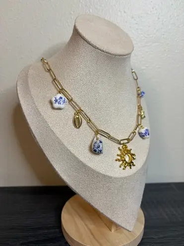 Handmade Gold Charm Necklace