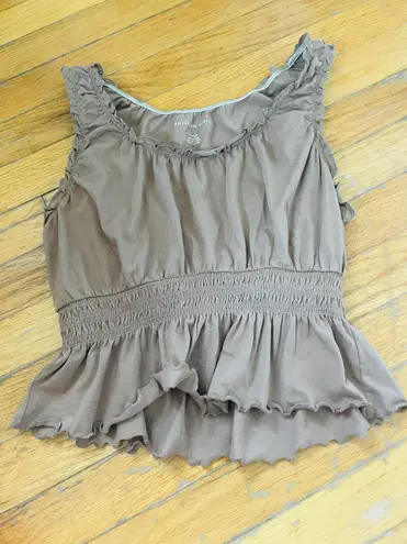 American Eagle peplum top size small