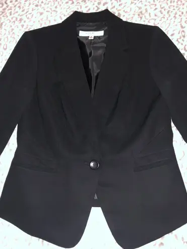 Nine West NWT  Opening Night Black Suit Separates Jacket Size 6 Sheer Sleeves