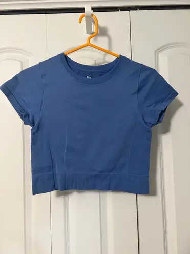 All In Motion Blue Cropped Tee