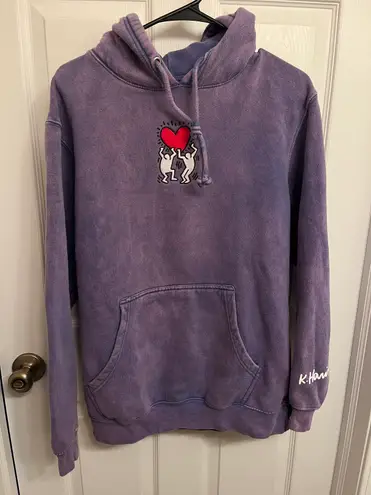 Keith Haring Women’s size Medium  Purple Washed Sweatshirt