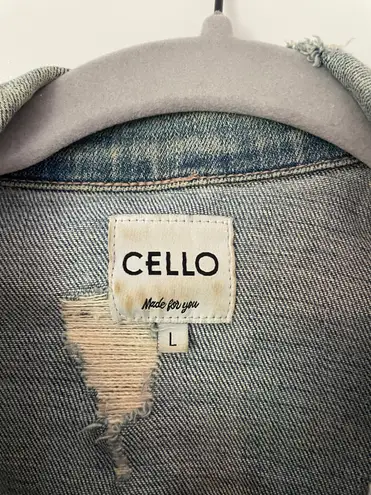 Cello Distressed Jean Jacket