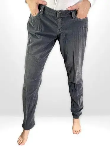 Life in Progress Gray Corduroy Straight Leg Pants