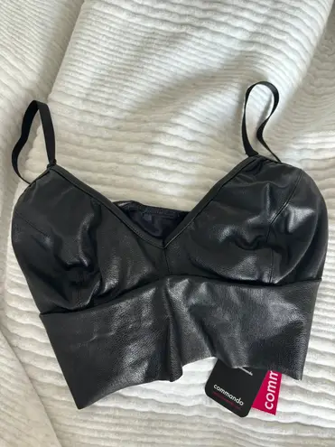 Commando Faux Leather Bralette