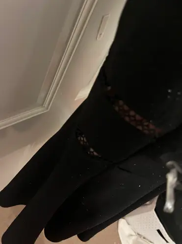 Francesca's Black Glittery Dress