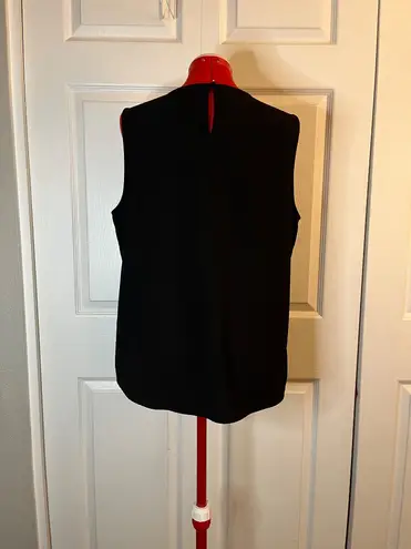 Alex Marie Black Sleeveless Blouse size L
