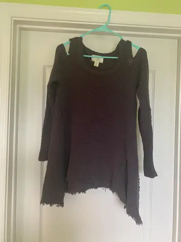 Ruby Moon Anthropology Cold Shoulder Sweater