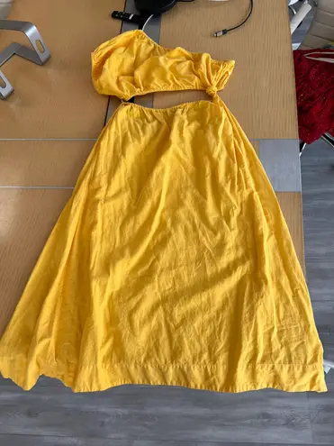 Farm Rio Yellow Open Waist Sundress