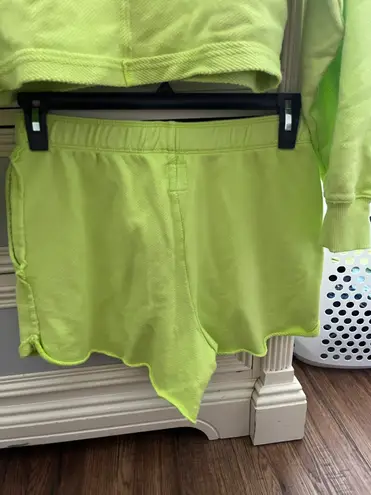 Aerie Lime Green Matching Sweat Set