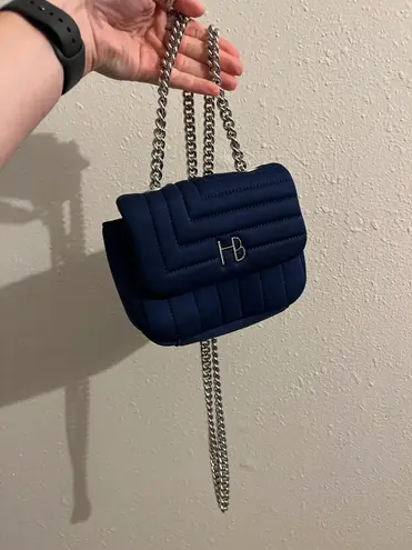 Henri Bendel Blue Neoprene Micro Crossbody Bag