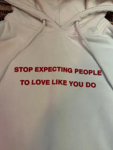 We're Not Really Strangers White Hoodie