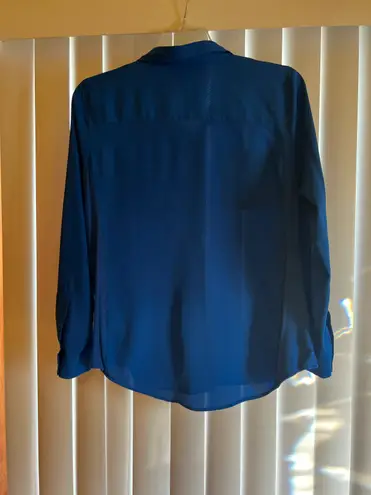 Calvin Klein CK blue button down shirt in good condition size L