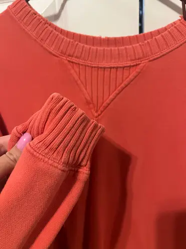 aerie crewneck Red