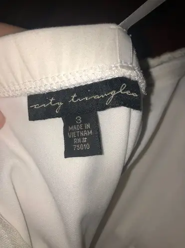 City Triangles White dress