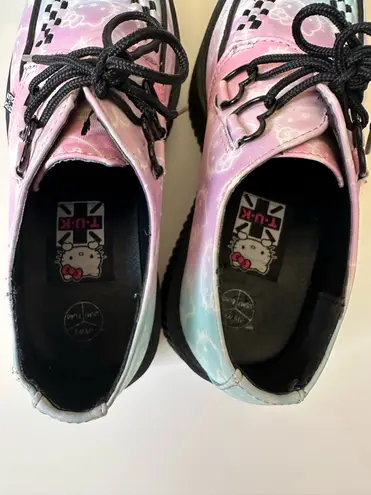 T.U.K Hello Kitty Creeper Platform Oxfords Lace Up Shoes ~Women’s 9 Multiple