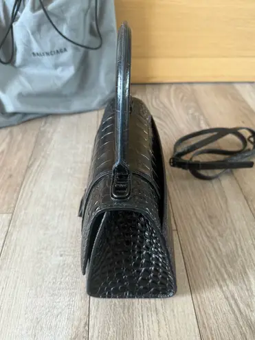 Balenciaga Crocodile Hourglass Small Handbag
