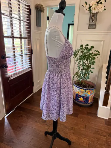 Jolie & Joy EUC Floral Purple Sundress with Padded Top and Adjustable Straps Size XL