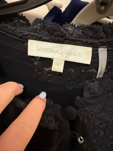 Love Shack Fancy  Mini Dress Black XS