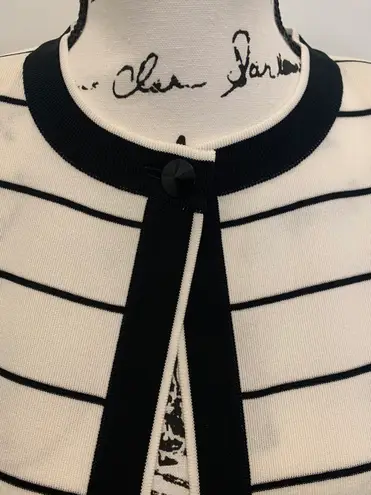 Misook Exclusive Black & White Cardigan Size-XS