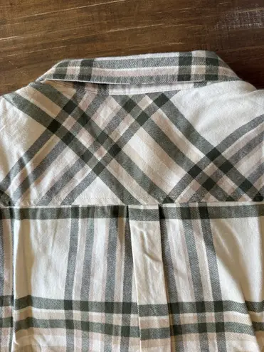 Weatherproof Vintage Button-Up Classic-Fit Lightweight Plaid Flannel Shirt Sz XL
