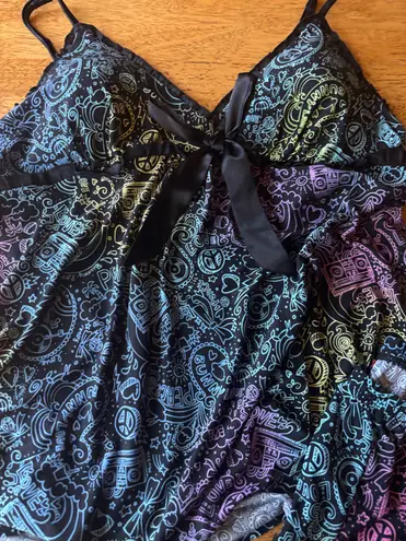 Jenni Y2K multi colored Groovy 2 pc pajama set by woman’s size M