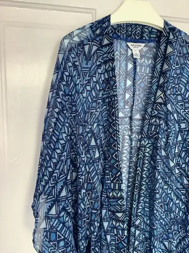 Arizona Rectangle Triangle Blue Blouse Size M