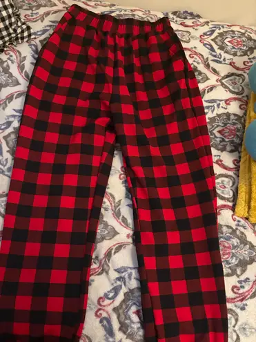 Red And Black Women Sweatpants Size X Small SHEIN Multiple
