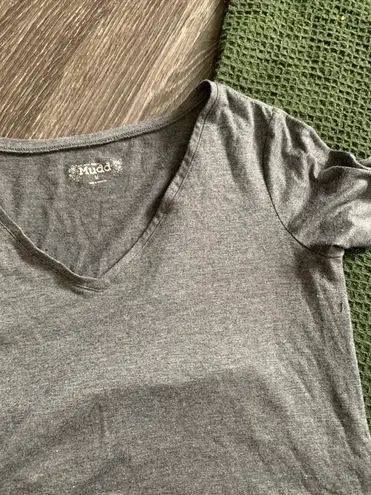 Mudd Grey V-neck T Shirt