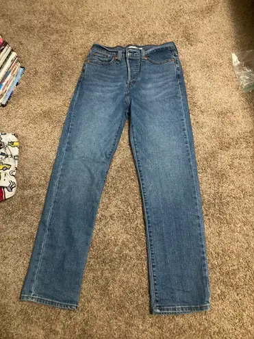 Levi's High Wasted Wedgie Straight Jeans