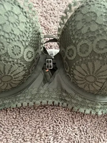 Aerie Green Lace Push Up Bra