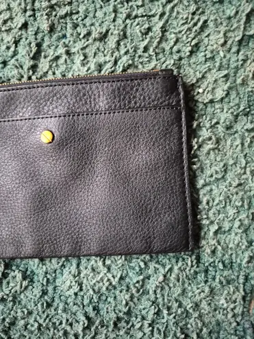 J.Crew  Black Leather Card Holder