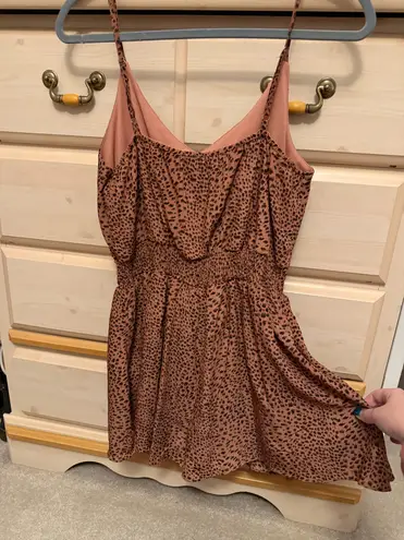 American Eagle Rust Spotted Romper 