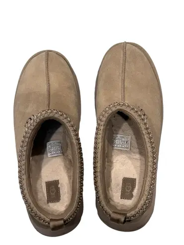 UGG  Tazz Mustard Seed  Size 12 Platform Slippers - Beige Pre-Owned - Image 4