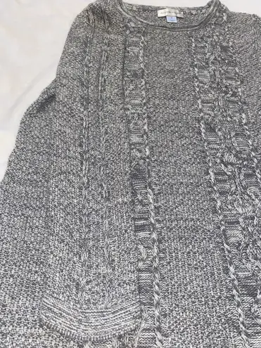 Christopher & Banks XL  Cable Knit Sweater Grey