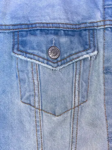 Iris Oversized Distressed Denim Jacket