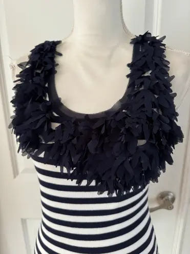 Inc international INC Ribbed Knit Tank Top With Tulle Application